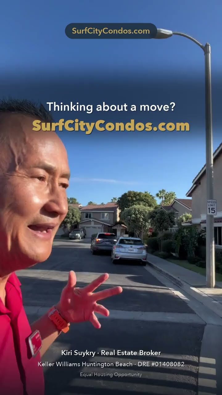 Video poster: the private lake inside Seaside Village, Huntington Beach